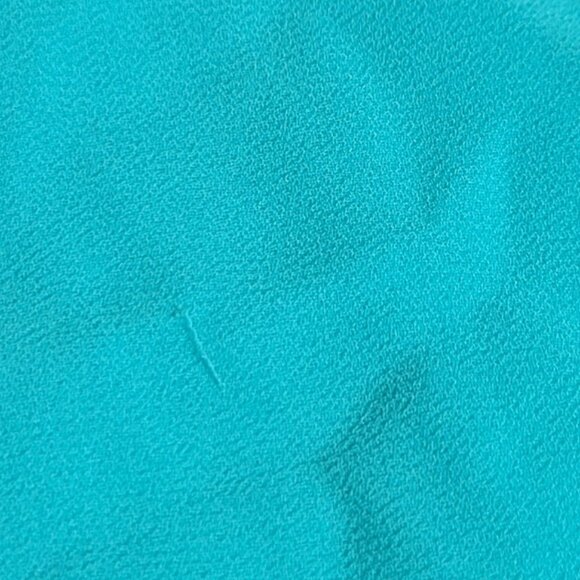 Andree Large women turquoise sheer shirt beadwork on color - Picture 16 of 16